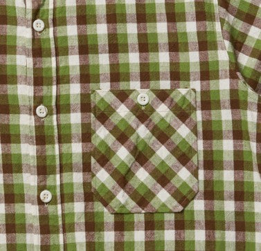 Lot 3056 SHORT  SLEEVE CHECK WORK SHIRTS  A柄　