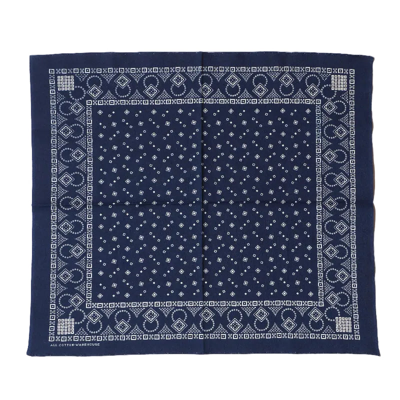 Lot 5227 SELVEDGE INDIGO BANDANA D柄(SQUARE)