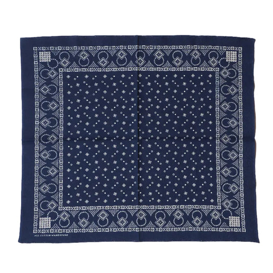 Lot 5227 SELVEDGE INDIGO BANDANA C pattern (CIRCLE)