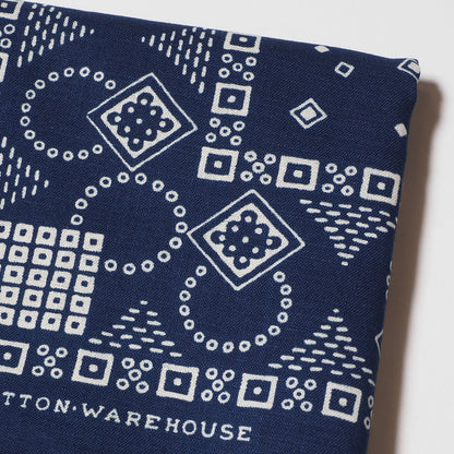 Lot 5227 SELVEDGE INDIGO BANDANA D柄(SQUARE)