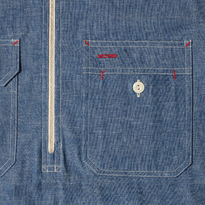 Lot 3062 HALF ZIP CHAMBRAY WORK SHIRTS