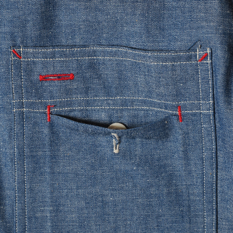 Lot 3062 HALF ZIP CHAMBRAY WORK SHIRTS