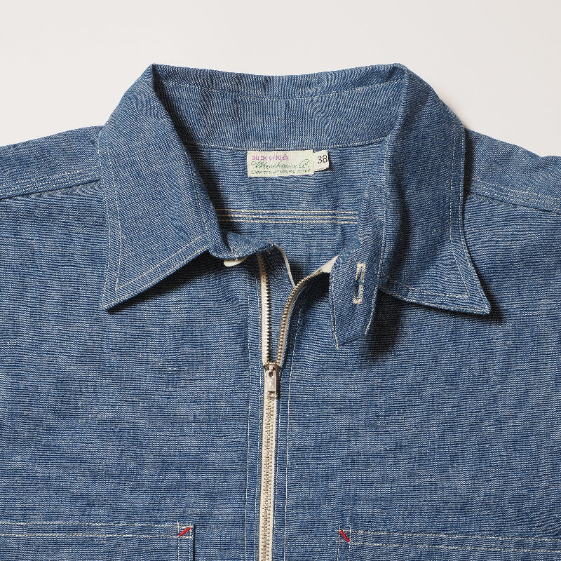 Lot 3062 HALF ZIP CHAMBRAY WORK SHIRTS