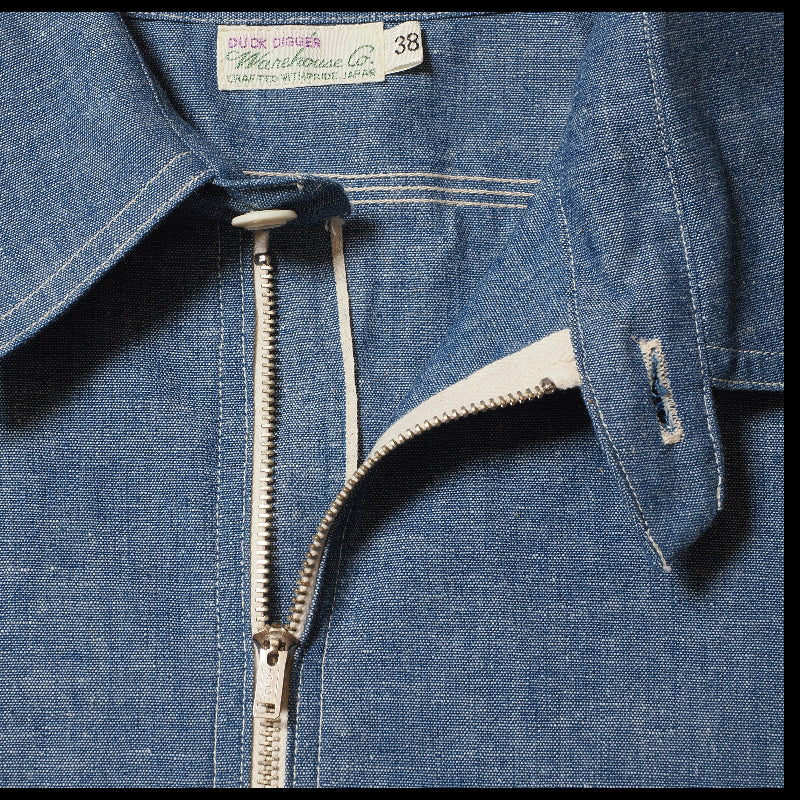 Lot 3062 HALF ZIP CHAMBRAY WORK SHIRTS