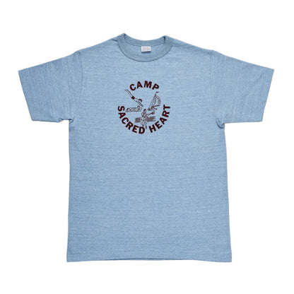 Lot4096 88/12 杢クルーネックT　CAMP SACRED HEART
