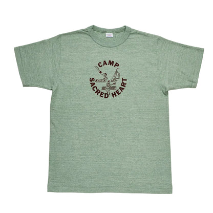 Lot4096 88/12 杢クルーネックT　CAMP SACRED HEART