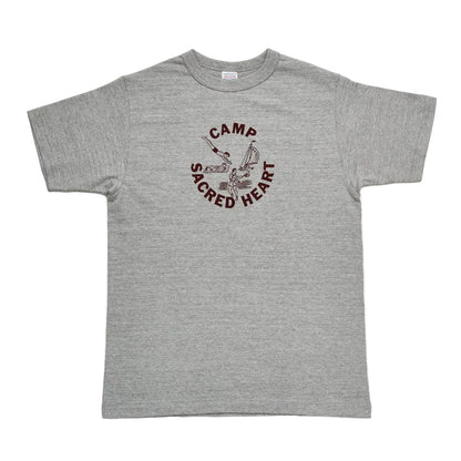 Lot4096 88/12 杢クルーネックT　CAMP SACRED HEART