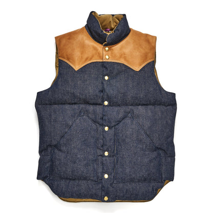 Lot 2248 ROCKY MOUNTAIN × WAREHOUSE LIGHT OUNCE DENIM DOWN VEST